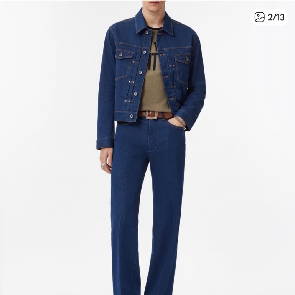 John Varvatos Men's Straight Leg Blue Jeans